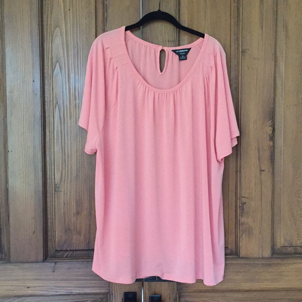 Liz Claiborne Women’s Top in Peach Size 3X